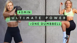 40 MIN ULTIMATE POWER - EMOM Style | Full Body | One Dumbbell | Strength & Conditioning | Hot Sweaty