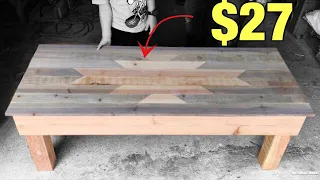 DIY Coffee Table WITH STORAGE! $27 build