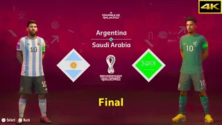 FIFA 23 | ARGENTINA vs. SAUDI ARABIA | MESSI vs. AL-DAWSARI | FIFA WORLD CUP FINAL | [4K]