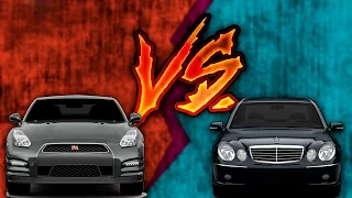 TOP SPEED Mercedes-Benz W211 E55 AMG VS NISSAN GTR