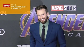 Chris Evans at the Avengers Endgame Premiere ay LA Convention Center in Los Angeles  Merged