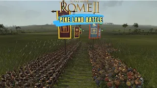 Pike Only Battle || 1280 Macedonian Army Vs 1280 Egyptian Army || Land Battle ||Total War Rome 2