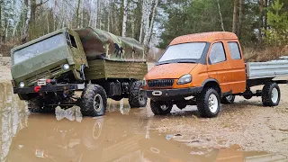 Kamaz BROKEN off-road ... Test against Gazelle 4x4. RC OFFroad