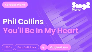 Tarzan | Phil Collins - You'll Be In My Heart (Karaoke Piano)