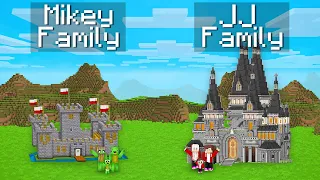 Mikey Family vs JJ Family CASTLE Survival Battle in Minecraft (Maizen)