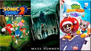 Talking Tom Gold Run vs Sonic Dash 2 Sonic Boom vs The Maze Runner game for kids