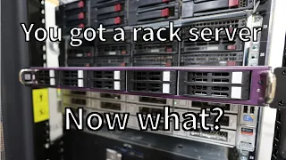 You got a rack server, now what. Going over the hardware and setup of a rack server