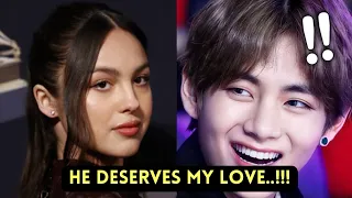 BTS V & Olivia Rodrigo Relationship|| Olivia Rodrigo Praise BTS V||#bts #viral #trending