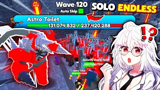 Euip Upgraded Titan Drill Man SOLO ENDLESS TO TOP SEVER Day 4 | Toilet Tower Defense