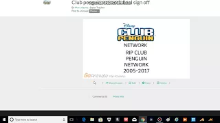 Club Penguin Network Final Sign Off GoAnimate Kids First Sign On 3/30/17