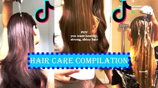 Hair care and growth tips || TikTok Compilation ✨  AESTHETIC #5