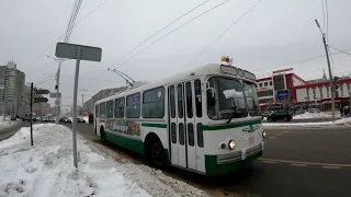 Новогодний ретро- троллейбус ЗИУ- 5Д 1964г. Чебоксары.