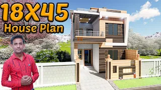 18x45 house plan with interior & elevation |Whatapp No.+917014381214| 18x45 build your dream house