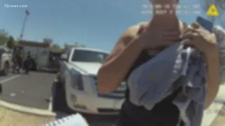 Body cam video released from arrest after a baby left in car in Target parking lot