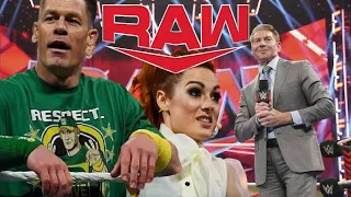 MCMAHON ANNOUNCES JOHN CENAS RETURN!!! WWE RAW 20TH JUNE 2022 REVIEW!