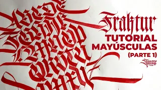 Tutorial de caligrafía gótica Fraktur Mayúsculas (a-z)🖋 | Parte 1