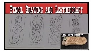 Knife Sheath Making - Part 5 - Pencil Drawing Tutorial - Leather Designs