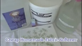 Cheap Homemade Fabric Softener