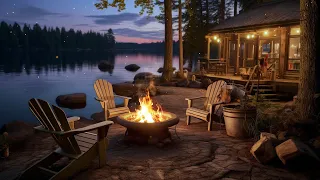 Enchanting River Campfire: Perfect Warm Glow of Fire Sounds for Relaxation and Sleep 🌿🔥