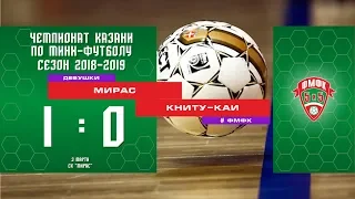 ФМФК 2018-2019. Девушки. МИРАС – КНИТУ-КАИ. 1:0