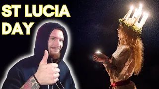American Reacts to How To Celebrate St. Lucia Day-Light in the darkness | Swedish Lucia Tradition
