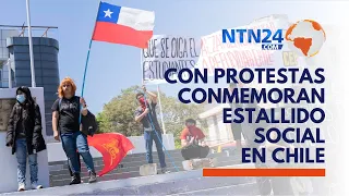 Con protestas, chilenos conmemoran 3 años de las manifestaciones de 2019 ó estallido social