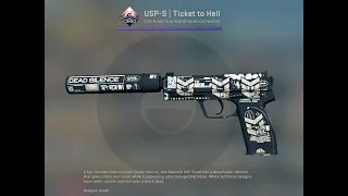 USP-S | Ticket to Hell with #4x Stickers | #PGL (Glitter) | #Antwerp 2022 #shorts