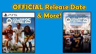 EA College Football 25 OFFICIAL RELEASE DATE & Cover Reaction + More Thoughts! NCAA FOOTBALL 25