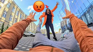 I ESCAPE FROM CRAZY WIFE ANNOYED BY PRANK @DumitruComanac  (Epic Parkour Chase POV)