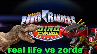 Power rangers dino charge zords in real life