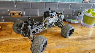 hpi savage xl 5.9 converted to zenoah clone 32cc