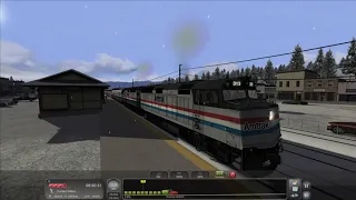 Amtrak Train 5 - Donner Pass - EMD F40PH Amtrak - Train Simulator Classic