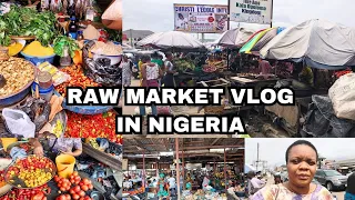 CURRENT COST OF FOOD ITEMS IN NIGERIA🇳🇬 ARE TERRIFYING/RAW MARKET VLOG
