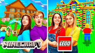 SOPRAVVIVIAMO nella CASA MINECRAFT VS CASA LEGO CHALLENGE! 🏡 Con TUTTI i Nostri AMICI