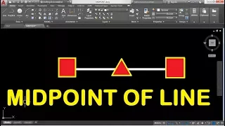 How to Find the Midpoint of a Line in AUTOCAD 2018