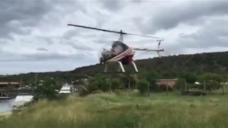 Helicopter crash in water