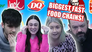 BIGGEST FAST FOOD CHAINS | REACTION!