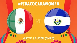 Mexico v El Salvador | Full Basketball Game | COCABA Women's Championship 2022