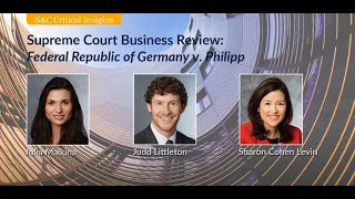 Supreme Court Business Review: Federal Republic of Germany v. Philipp