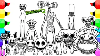 Zoonomaly Coloring Pages New / How to color All New Bosses and Monsters from Zoonomaly 2 / NCS MUSIC