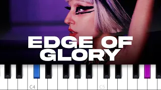 Lady Gaga - Edge Of Glory (piano tutorial)