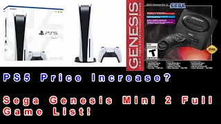 PS5 Price Increase? | Sega Genesis Mini 2 Full Game List Revealed