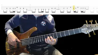 Iron Maiden - Can I Play With Madness Bass Cover with Playalong Tabs in Video