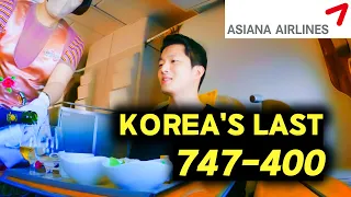 The LAST Asiana Boeing 747-400 | Business Class