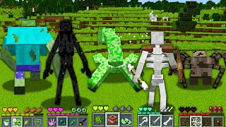 Minecraft How To Play ENDERMAN ZOMBIE SPIDER CREEPER SKELETON MONSTER SCHOOL my craft Animation