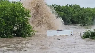 Flooding in San Antonio July 6th 2021. This shot is just before military drive off of highway 90