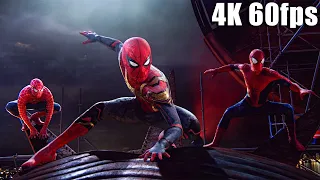 Spider Man  No Way Home   Final Fight   Andrew and Tobey Hit It Off   4K 60fps