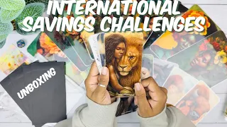 INTERNATIONAL SAVINGS CHALLENGE UNBOXING | SMALL BUSINESS UNBOXING | CASH STUFFING COMMUNITY | ETSY