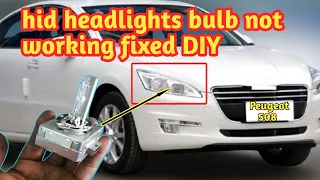 How to replacement Hid headlight bulb not working fixed DIY