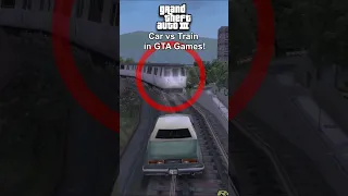 Evolution of CAR vs TRAIN in GTA Games #evolution #gta